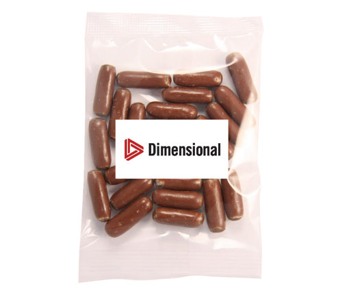 Picture of 50g Bullets - Milk Chocolate Licorice